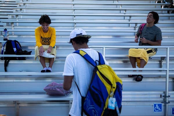 Half of the Nadadores’ elite group was able to return to the pool last week.